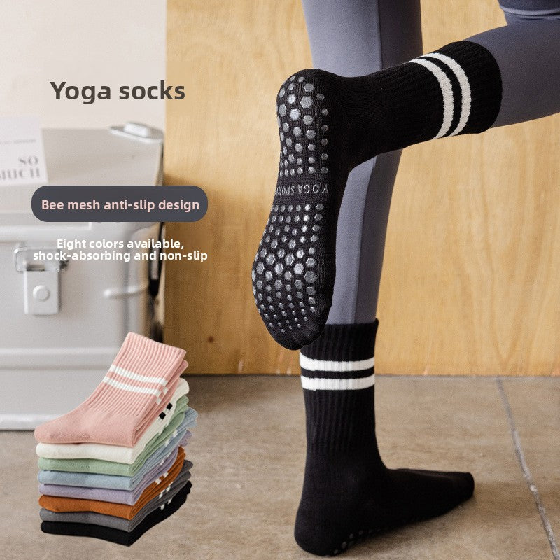 Sports and fitness floor socks